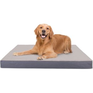 Nobleza B5B - Orthopedische Hondenkussen Wasbaar - Hondenbed - Maat XL: 110 x 80 x 8 cm - Grijs