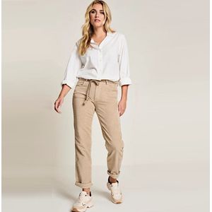 Para Mi - Bobby - Corduroy Broek - Beige - High Waist