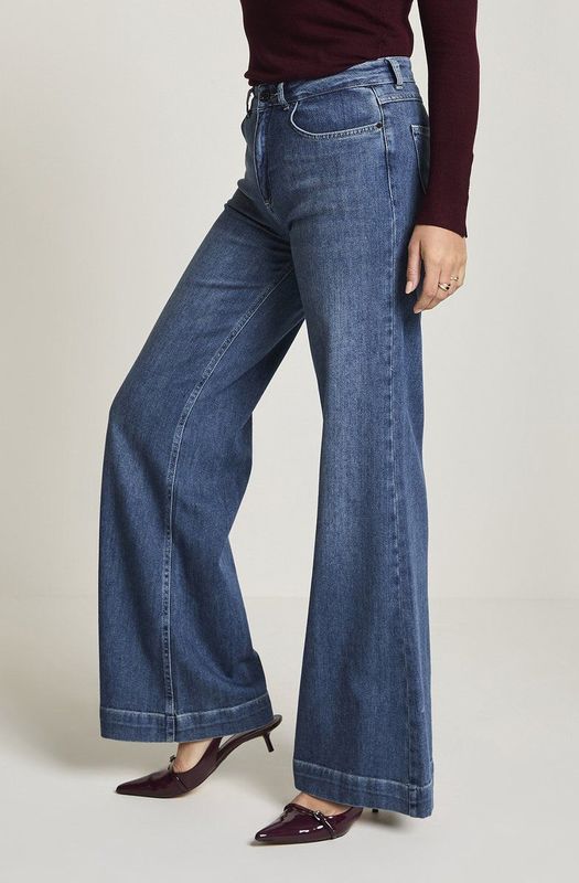 Para Mi - Daily Denims - Scotty Jeans - Smokey Indigo - High Waist Extra Wide Leg