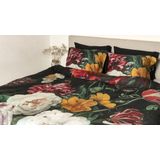 Snoozing Rozen Flanel Dekbedovertrek Multi kleur