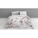 Snoozing Winter Flanel Dekbedovertrek + 1 kussensloop Grijs