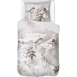 Snoozing Winter Flanel Dekbedovertrek + 1 kussensloop Grijs