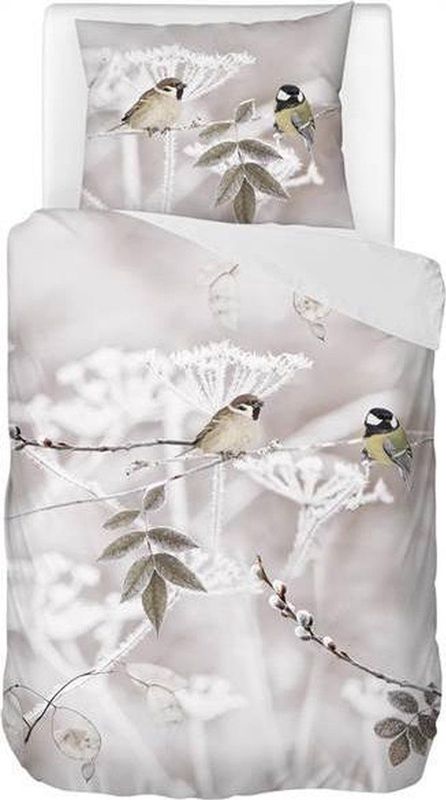 Snoozing Winter Flanel Dekbedovertrek + 1 kussensloop Grijs