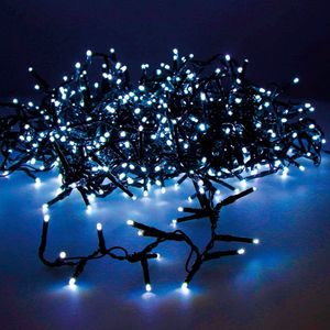 Lumineo Kerstverlichting twinkle blauw - lichtsnoer - 16 m - binnen/buiten - 750 LEDs