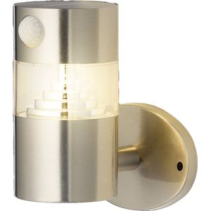 Lumineo - Solar Wandlamp - RVS - Warm Wit - Zonne-energie