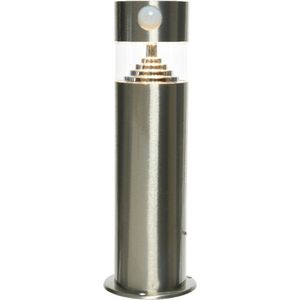 Solar tuinlamp/prikspot met bewegingssensor cilinder op zonne-energie 50 cm