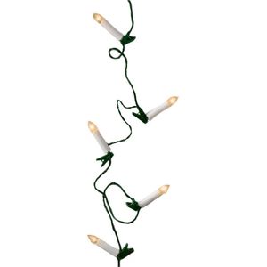 Lumineo Kerstboomverlichting - lichtsnoer - 30 kaarsen - warm wit - 725 cm - kerstversiering