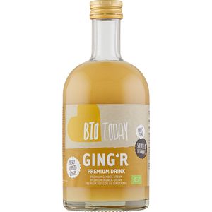 BioToday Ginger gemberdrank premium (Doos met 4 flessen van 500 ml) NL-BIO-01