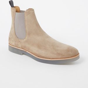 Nubikk, Nubikk Logan Chelsea Suede II Taupe Bruin, Heren, Maat:44 EU