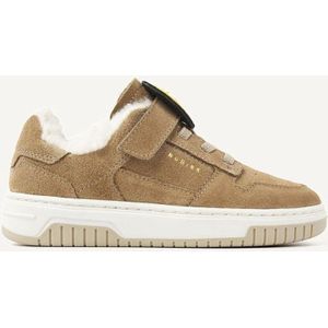 Nubikk - Basket Teddy Jr - Sneakers - Camel - Suède - Elastische Veter