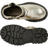 Nubikk leren enkelboots goud