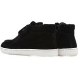 Nubikk - Veterboots - Zwart - Suède - Vetersluiting - Platte Zool