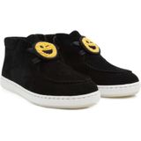 Nubikk - Veterboots - Zwart - Suède - Vetersluiting - Platte Zool