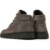 Nubikk - Enkelboot - Suède - Zwart - Comfortabele Veterboot