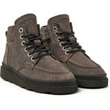 Nubikk - Enkelboot - Suède - Zwart - Comfortabele Veterboot