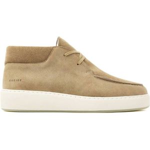 Nubikk - Jiro Gio Fur - Gevoerde Suède Enkelboots - Beige