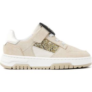 Nubikk - Sneaker - Glinsterend - Leer - Elastische Veters