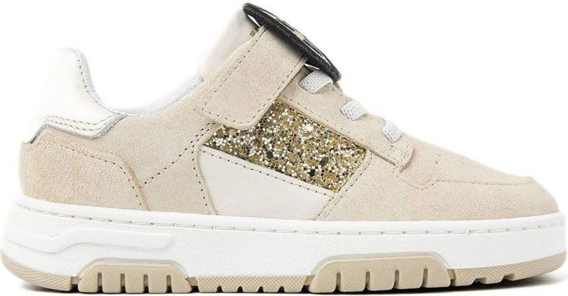 Nubikk - Sneaker - Glinsterend - Leer - Elastische Veters