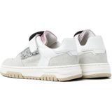 Nubikk - Basket Court Jr - Sneakers - Wit/Zilver - Leer