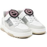 Nubikk - Basket Court Jr - Sneakers - Wit/Zilver - Leer