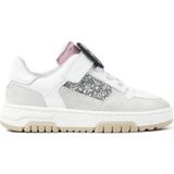 Nubikk - Basket Court Jr - Sneakers - Wit/Zilver - Leer