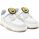 Nubikk - Basket Court Jr - Sneakers - Wit/Blauw - Leren