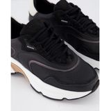 Nubikk - Ross Noa - Chunky Leren Sneakers - Zwart