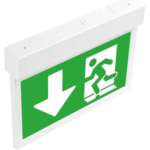 Noxion LED Noodverlichting | Wand/Plafond Montage | 3.5W | 3H incl. 4 richtingen bord van PVC.