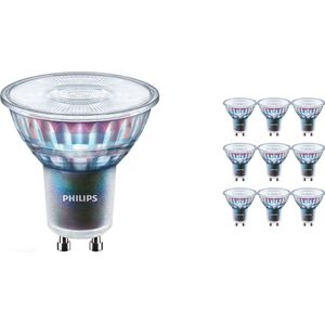Voordeelpak 10x Philips MASTER LED Spot ExpertColor GU10 PAR16 3.9W 280lm 25D - 930 Warm Wit | Beste Kleurweergave - Dimbaar - Vervangt 35W