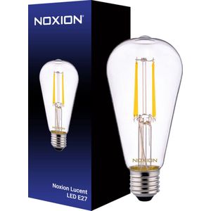 Noxion Lucent LED E27 Peer Filament Helder 4W 470lm - 827 Zeer Warm Wit | Vervangt 40W.