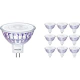 Philips - GU5.3 - LED Spot - Dimbaar - MasterLED Dimtone - 10x 5.8W - 2200K-2700K - 36°