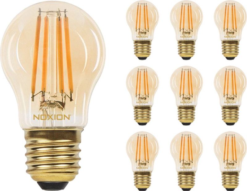 Noxion - Lucent LED E27 Kogel Filament - Amber - 4.1W - 350lm - Dimbaar - Vervangt 32W