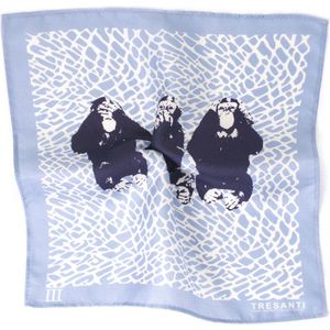 Tresanti Yassin i zijden pochet met apen print |