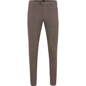 DEMETRIO Trouser with check Light brown (TRPAIE151 - 401)