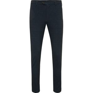 DIMITRI Trouser with check Navy (TRPAIE152 - 803)