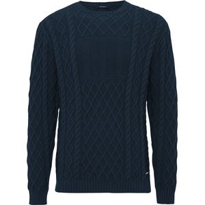 TRESANTI | DEVON | Kabeltrui met Romeinse III | Navy | Size