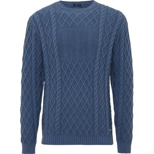 TRESANTI | DEVON | Kabeltrui met Romeinse III | Donker Blauw | Size