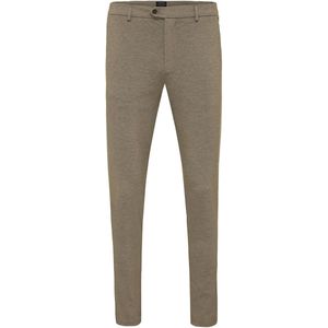 DECLAN Uni trouser with small detail Light brown (TRPAIE156 - 401)