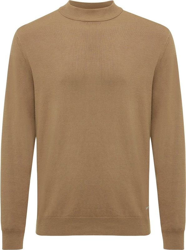 Tresanti BACCA Pullover With Half Zipper Light Brown