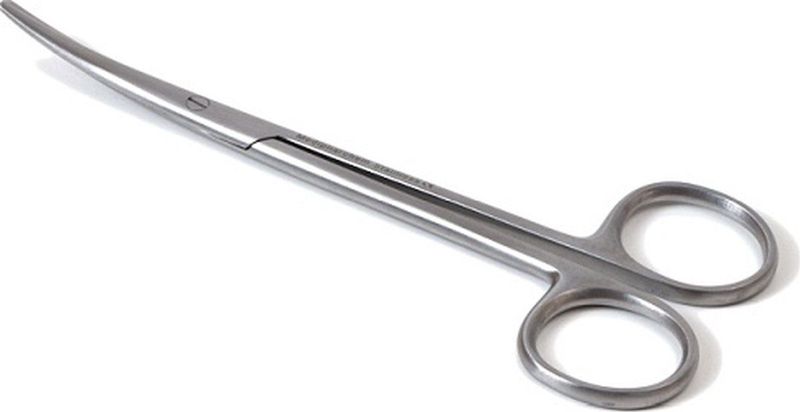 Metzenbaum prepareerschaar RVS gebogen 23 cm Medipharchem - RVS - Rechtshandig - Metzenbaum gebogen