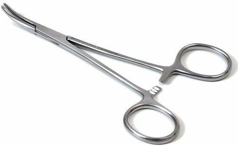 Mosquito arterieklem anatomisch 12cm. gebogen rvs. Medipharchem - RVS - Mosquitoklem anatomisch model - Gebogen