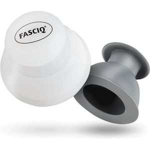 FASCIQ® EasyPush Cupping Set - 4 Cups - Siliconen - Luxe Etui