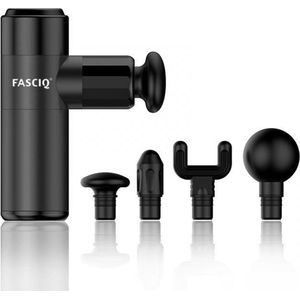 FASCIQ - Massage Gun Deluxe - Krachtig - Compact - Zwart - 500 Gram