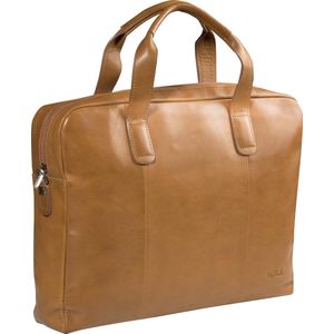 Tony Perotti Laptoptas Dames -  14 inch -  Leer -  Vegetale - geel