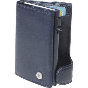 Tony Perotti Furbo RFID Creditcardhouder met papier- en kleingeldvak - Blauw