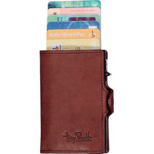 Tony Perotti pasjes RFID portemonnee (6 pasjes) met papiergeldvak, bordeaux vintage leer