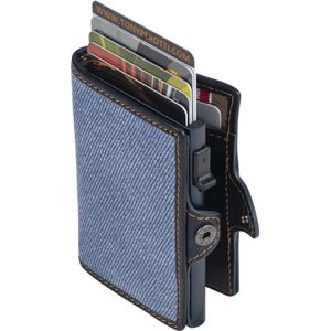 Tony Perotti Furbo Jeans RFID Pasjeshouder met papiergeldvak, blauw