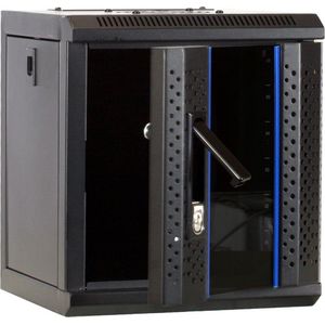 DSIT 10 inch 4U serverkast met glazen deur 312x310x264mm (BxDxH) - serverbehuizing - serverrack