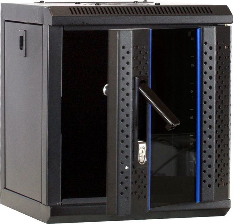 DSIT 10 inch 4U serverkast met glazen deur 312x310x264mm (BxDxH) - serverbehuizing - serverrack