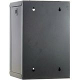 DSIT 10 inch 9U serverkast met glazen deur 312x310x486mm (BxDxH) - serverbehuizing - serverrack
